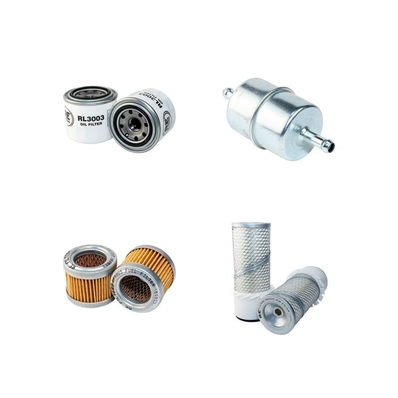 SCHAEFF HR 8 Filter Service Kit Air Oil Fuel Filters w/Mitsubishi K42 Eng.