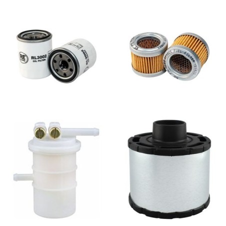 SDMO ALIZE 11500 STDE Filter Service Kit w/Mitsubishi S3L2-61Sd Eng.