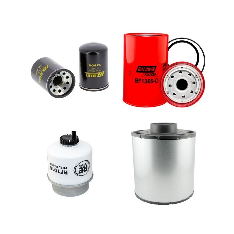 SDMO J 165 K Filter Service Kit w/JOHN DEERE 6068HF120-15 Eng.