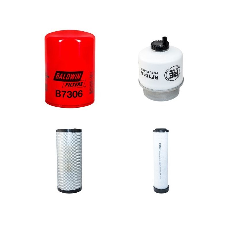 SDMO J 44 J/K Filter Service Kit w/John Deere 3029Tf120 Eng. 2008-