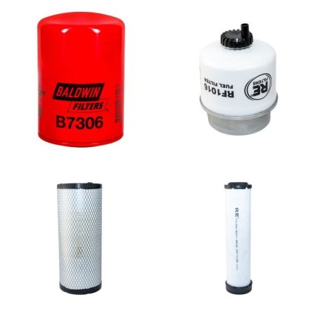 SDMO J 44 J/K Filter Service Kit w/John Deere 3029Tf120 Eng. 2008-