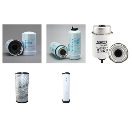 SDMO J 66 C 3 Filter Service Kit w/John Deere Cd4045Hfs85 Eng. 2013