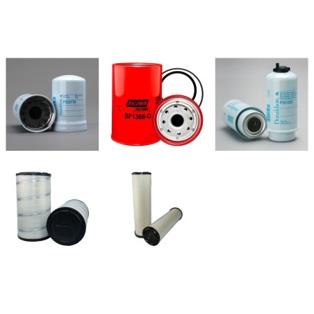 SDMO R 220 K Filter Service Kit w/John Deere 6068Hf475 Eng.