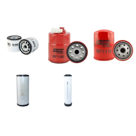 SDMO R 44 C 2 Filter Service Kit w/Mitsubishi S4Sz2Dt62Sd Eng. 2008-