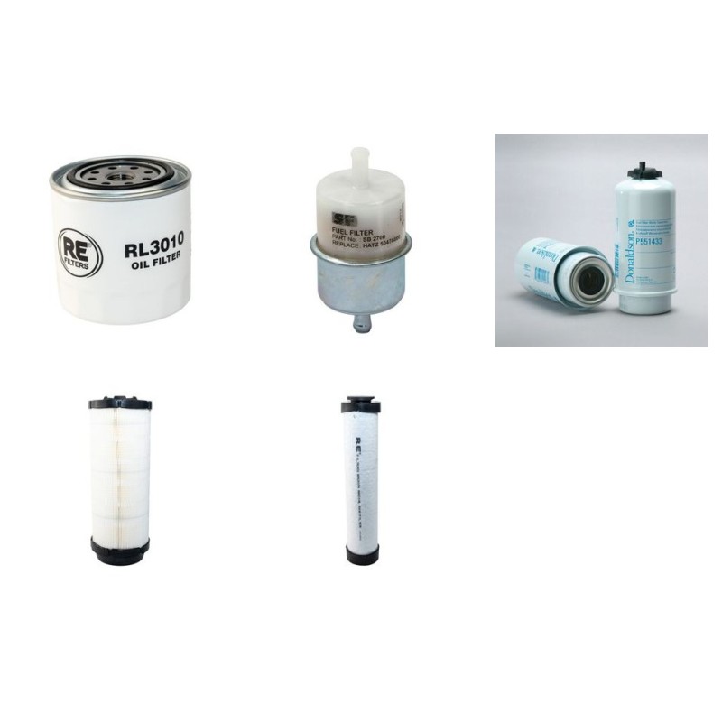 BOMAG BW 100 AD-5 Filter Service Kit Air Oil Fuel Filters w/Kubota D1703MEU34 Eng.   YR  2016