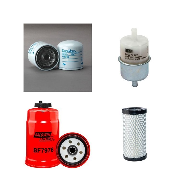 BOMAG BW 100 ADM-5 Filter Service Kit Air Oil Fuel Filters w/Kubota D902ET11 Eng.   YR  2011-