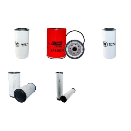SOLMEC 212 ESC Filter Service Kit Air Oil Fuel Filters w/Deutz TCD2012-L6-2V Eng.      TIER III