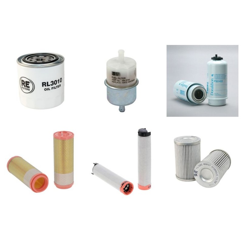 BOMAG BW 138 AD-5 Filter Service Kit w/Kubota V2203 Eng.   YR  2016-