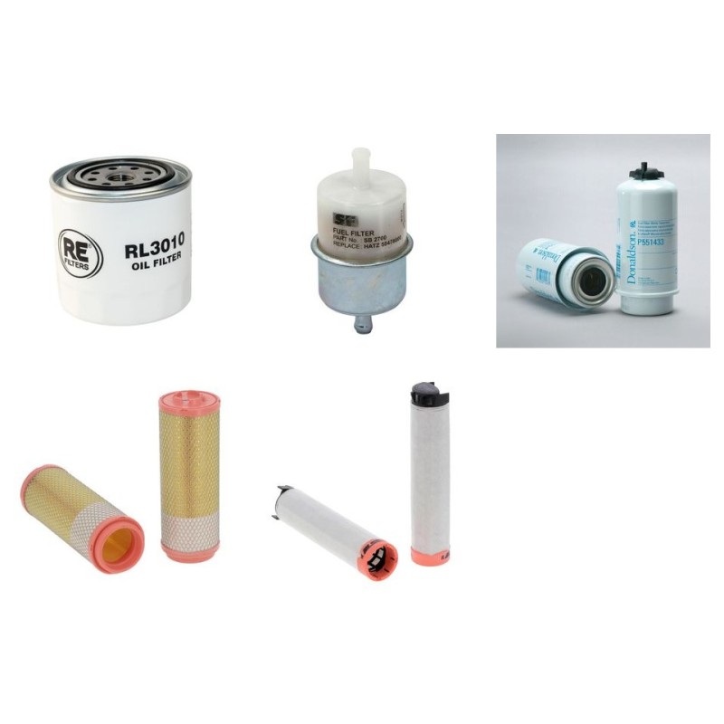 BOMAG BW 138 AD-5 Filter Service Kit w/Kubota V2203 Eng.   YR  2016-