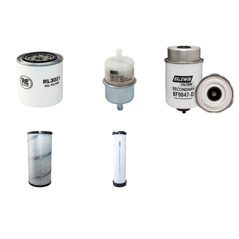 BOMAG BW 154 ACP-AM Filter Service Kit w/Kubota V3307DI-T Eng.   YR  2011-