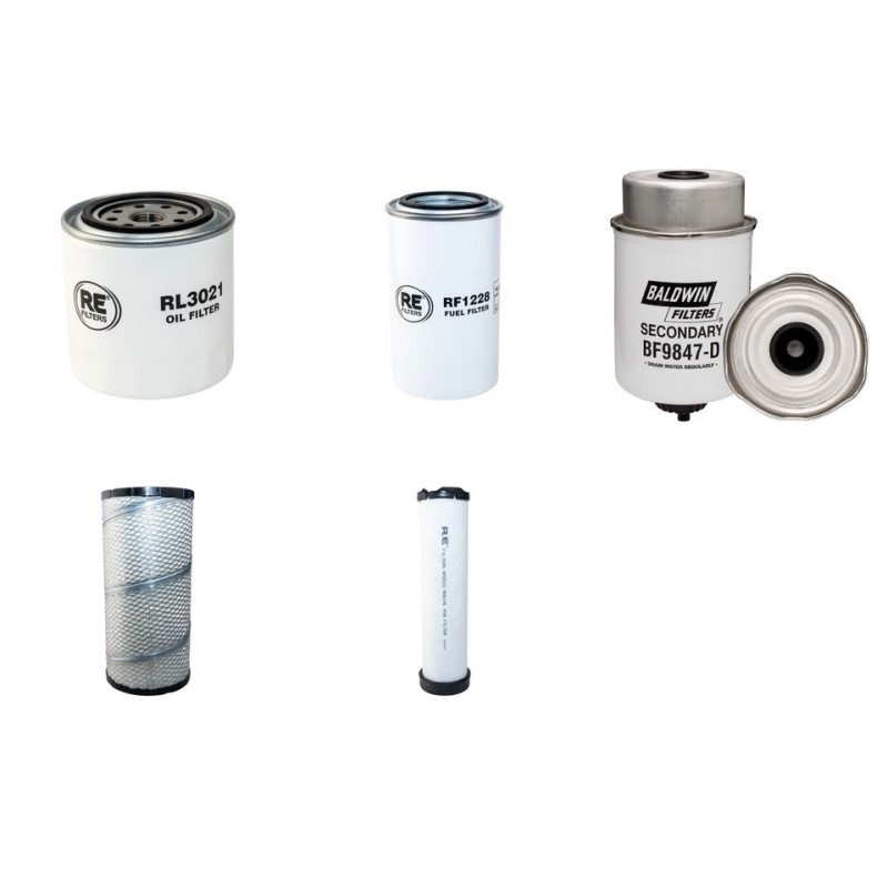 BOMAG BW 154 AM Filter Service Kit w/Kubota V3307D1TE3B Eng. SN  101870601006- YR  2010-