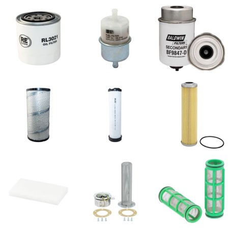 BOMAG BW 154 AP-4AM Filter Service Kit w/Kubota V3307D1T Eng. SN  101870602020- YR  2010-