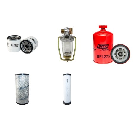BOMAG BW 174 AD-2 Filter Service Kit w/Cummins 4BT3.3 Eng.   YR  2005-