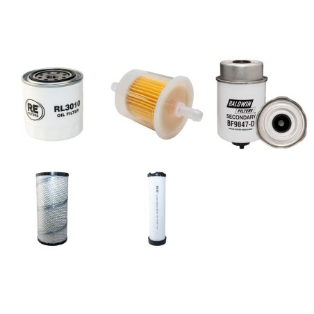 BOMAG BW 174 AP-4 Filter Service Kit w/Kubota V3800 Eng. SN  101000000001- YR  2013