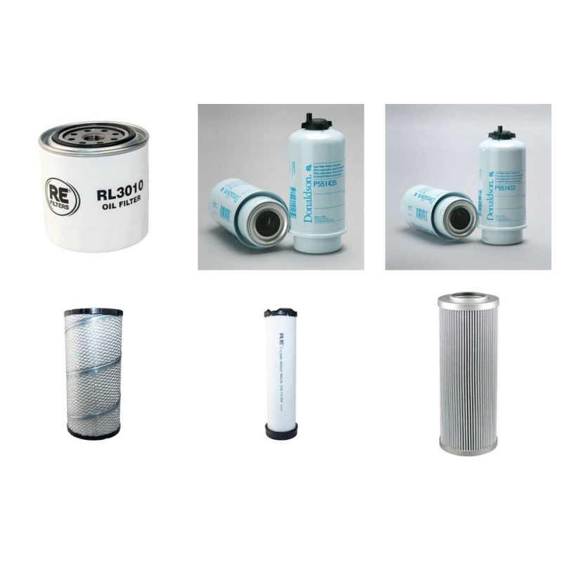 BOMAG BW 177 DH-5 Filter Service Kit w/Kubota V3307 Eng. SN  1015860041003- YR  2014