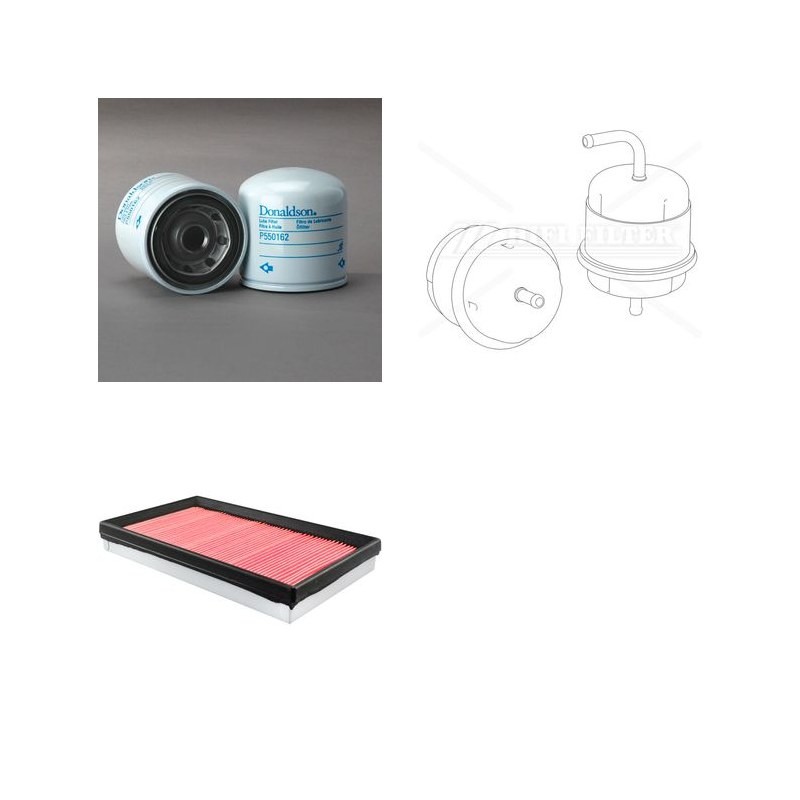SUBARU XT 4WD 1.8I T Filter Service Kit w/ EA82T Eng.   YR  08.84-10.89  AX7