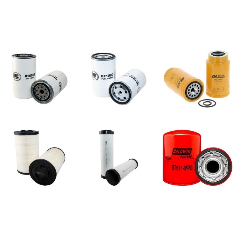 SULLAIR 375 H Compressor Filter Service Kit w/ Caterpillar C4.4 Eng.