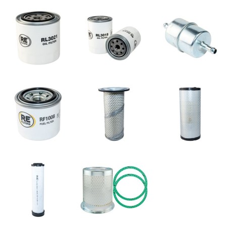 SULLAIR 55 Compressor Filter Service Kit w/ Kubota D1703 Eng.