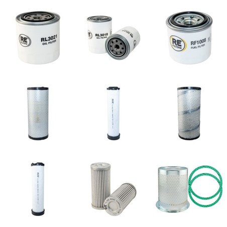 SULLAIR FA 0.9 Compressor Filter Service Kit w/ Kubota V2203T Eng.