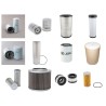 SUMITOMO SH 220 Filter Service Kit w/ISUZU  Eng. SN  1105-1303