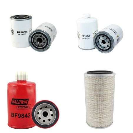 SU ZHOU JIN LONG XMQ 670 Filter Service Kit w/CUMMINS 4BTA3.9 Eng.