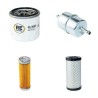 BOMAG BW 80 AD-3 Filter Service Kit Air Oil Fuel Filters w/Kubota D722E Eng.