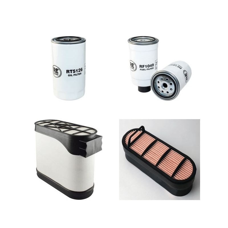 TAARUP PRESTIGE 12 Filter Service Kit Air Oil Fuel Filters w/IVECO F4GE9484DJ602 Eng.