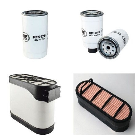 TAARUP PRESTIGE 12 Filter Service Kit Air Oil Fuel Filters w/IVECO F4GE9484DJ602 Eng.