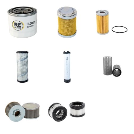 Filter Kit for Takeuchi TB135 - Air, Oil, Fuel with Yanmar 3TNE88 Engine