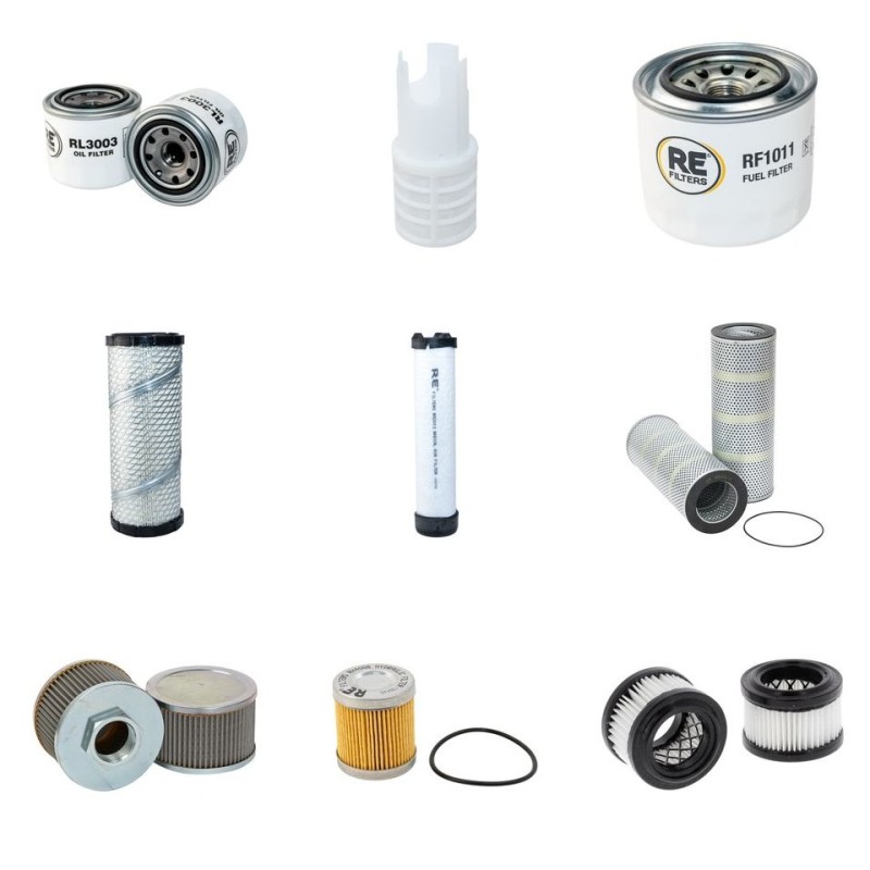 TAKEUCHI TB 230 Filter Service Kit w/Yanmar 3Tnv88 Eng. SN 130000003-2014-