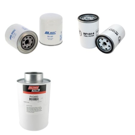 AKERMAN H 3 Filter Service Kit Air Oil Fuel Filters w/VOLVO TD30 Eng.