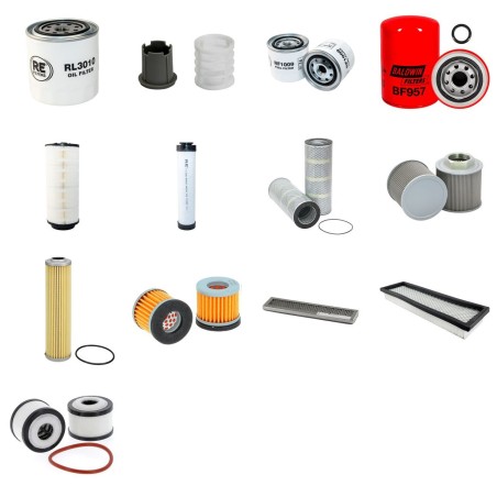 TAKEUCHI TL 10 Filter Service Kit w/Kubota V3800-CR-TE4B Eng. SN  201000002- YR  2014-  TIER IV