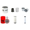 TAKEUCHI TL 12 Filter Service Kit Air Oil Fuel Filters w/Kubota V3800-CR-TE4B Eng. SN  201200002- YR  2014-  TIER IV