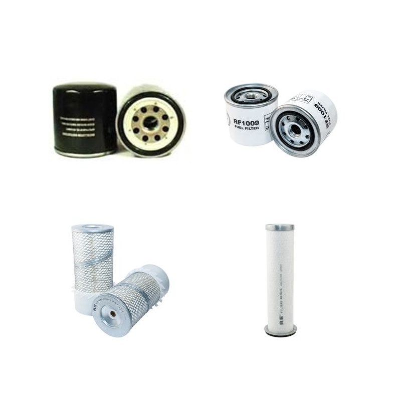 TAKEUCHI TL 126 Filter Service Kit Air Oil Fuel Filters w/ISUZU  Eng.