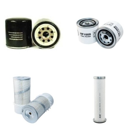 TAKEUCHI TL 126 Filter Service Kit Air Oil Fuel Filters w/ISUZU  Eng.