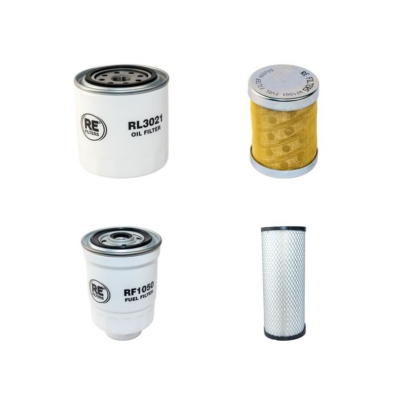 TCM FA 30 D-J Filter Service Kit Air Oil Fuel Filters w/Kubota V3300 Eng.