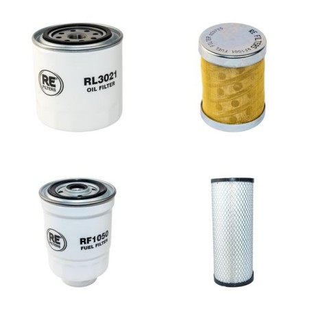 TCM FA 30 D-J Filter Service Kit Air Oil Fuel Filters w/Kubota V3300 Eng.