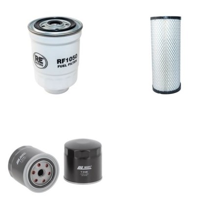 TCM FD 20 T6H Filter Service Kit Air Oil Fuel Filters w/Kubota V3300 Eng.