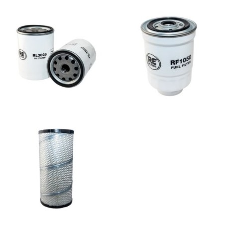 TCM FD 45 T9 Filter Service Kit Air Oil Fuel Filters w/Mitsubishi S6S-T31 Eng.