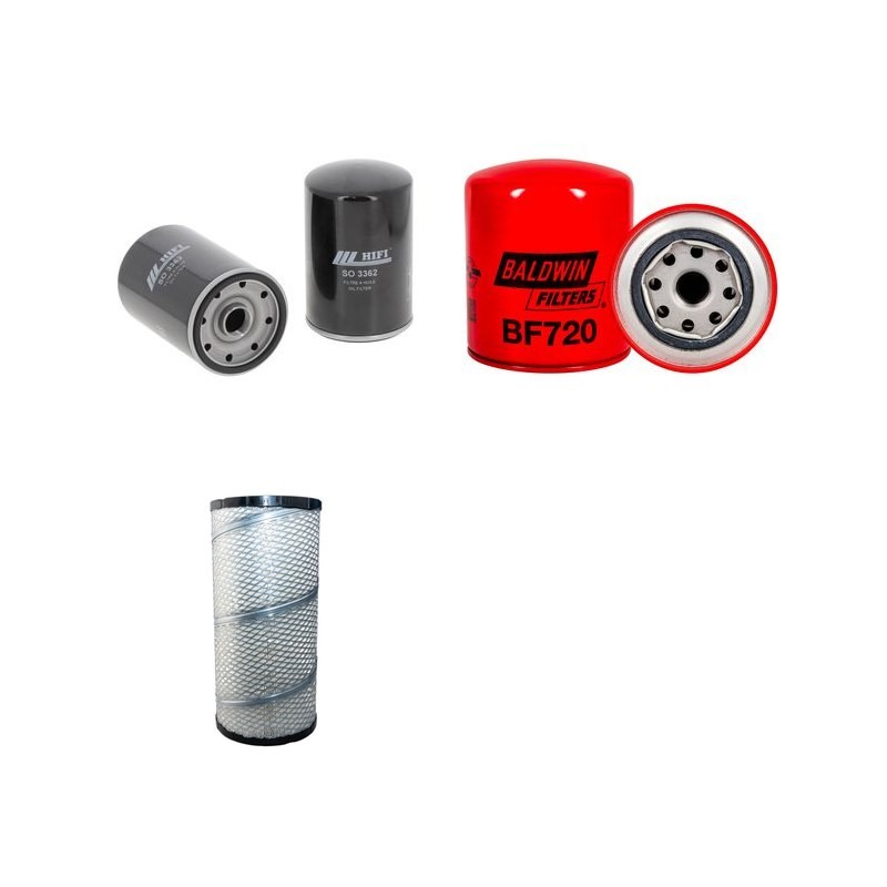 TCM FD 60-9 Filter Service Kit Air Oil Fuel Filters w/Mitsubishi S6K-Y Eng.