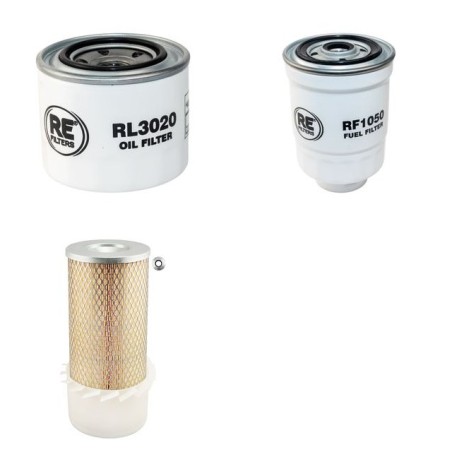 TCM FHD 25 Filter Service Kit Air Oil Fuel Filters w/ISUZU 4BC2 Eng.