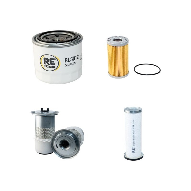 Filter Kit for Terex 3500H Air Oil Fuel Filters with Yanmar 4TNE84 Engine