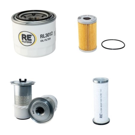 Filter Kit for Terex 3500H Air Oil Fuel Filters with Yanmar 4TNE84 Engine