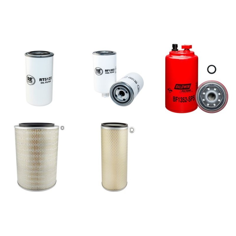 Filter Kit for Terex HC110-1 with Cummins QSB6.7 Engine