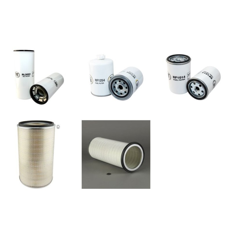 Filter Kit for Terex TA25 Air Oil Fuel Filters with Cummins 6BT5.9 Engine YR 1999