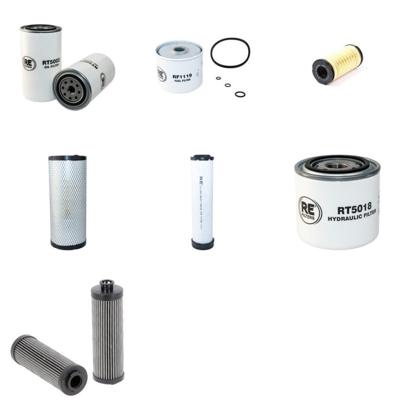 Filter Kit for Terex TA6, TA6s Dumper with Perkins Engine