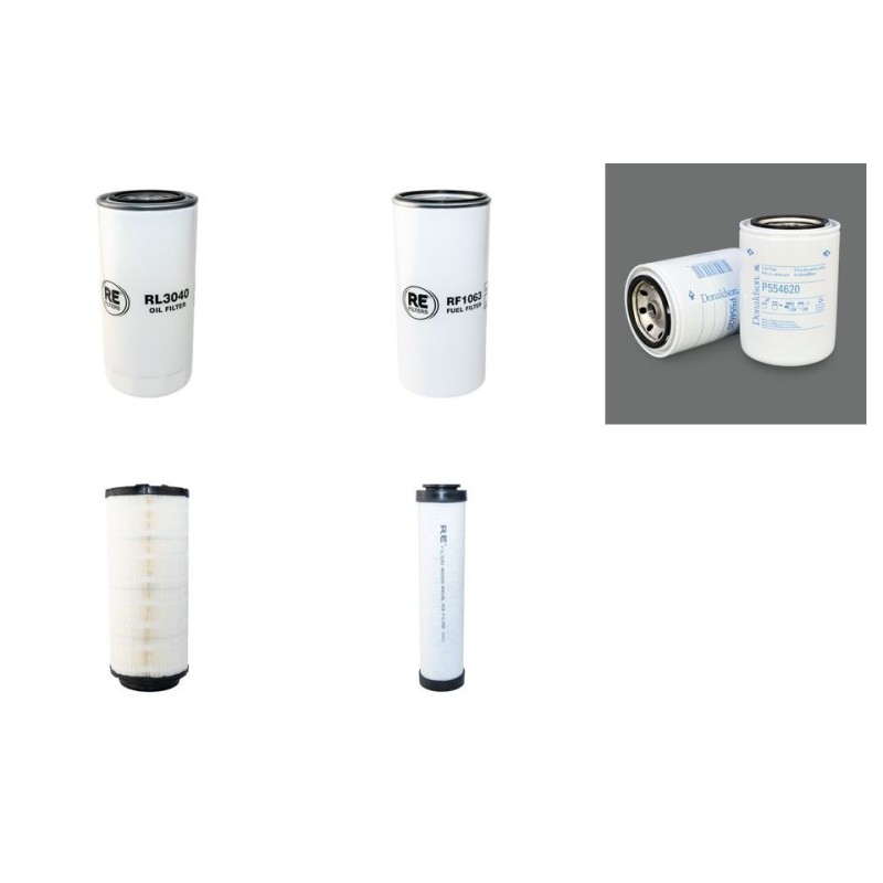 Filter Kit for Terex TW85 Air Oil Fuel Filters with Deutz TCD2012L04 Engine Serial Number TW0085-0448- YR 2011-
