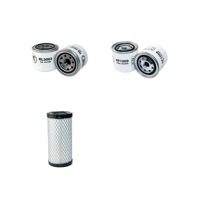 THOMAS T 105 S Filter Service Kit Air Oil Fuel Filters w/Kubota V1305E Eng.