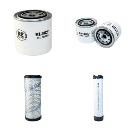 THOMAS T 153 MUSCLE Filter Service Kit Air Oil Fuel Filters w/Kubota V2203E Eng.