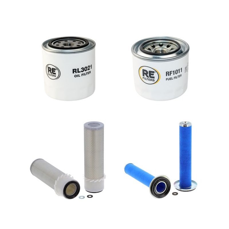 THOMAS T 183 HD Filter Service Kit Air Oil Fuel Filters w/Kubota  Eng.